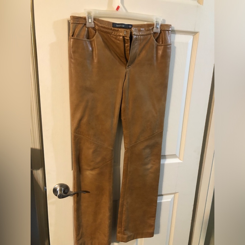 Gap Vintage Genuine Leather Pants. Size 4. $150
